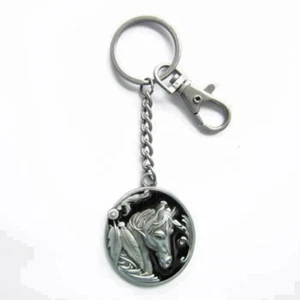 TETE DE CHEVAL PORTE CLES METAL RELIEF - Imagen 1 de 1