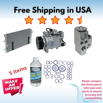 Compresor, condensador y válvula aire acondicionado apto para Audi A5 Quattro 2012 Foto 1 de 4