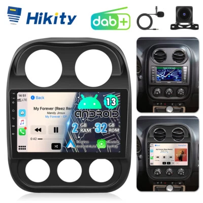DAB+ 2+32GB Apple CarPlay Android Autoradio Für Jeep Compass MK49 11-16 GPS Navi - Bild 1 von 4