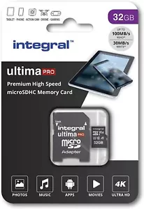 32GB Micro SD Card Memory Class 10 U3 Mobile, Tablet, Camera, DashCam, SatNav 4K - Picture 1 of 12