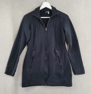 Ibex Jacket Womens XS Black Merino Wool Full Zip Tunic Hiking Outdoor Cozy - Picture 1 of 7