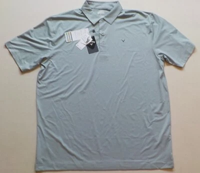 CALLAWAY GOLF OPTI-DRI STRETCH OPTI-VENT SHIELD POLO SHIRT MEN'S  L XL GRAY  NWT - Image 1 of 2