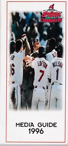 1996 Cleveland Indians Baseball Media Guide - Bild 1 von 1
