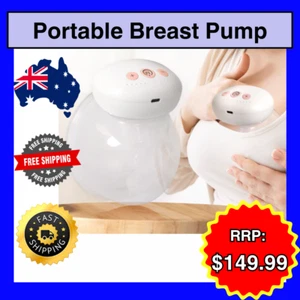 Portable Electric Breast Pump Wearable USB Silent Hands-Free Automatic Milker AU - Picture 1 of 11
