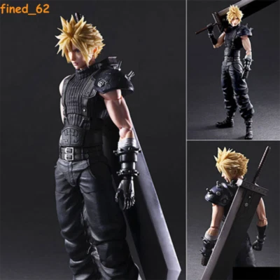 Play Arts Kai Final Fantasy VII Remake Cloud Strife PVC Action Figure Toy Boxed - Image 1 of 4