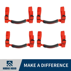 Hooke Road 2x Negro Soporte de mango de agarre Barra antivuelco Empuñadura para Jeep Wrangler 55-25 - Imagen 1 de 8
