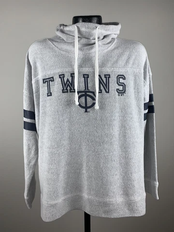 Women’s ‘47 Brand Minnesota Twins Gray Pullover MLB Baseball Sweater Large Cover