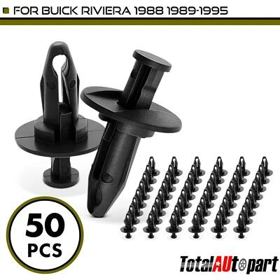 50 piezas clips parachoques delantero retenedor fascia para Buick Riviera 88-95 9,5 mm nailon Foto 1 de 4
