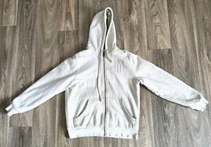 Tommy Hilfiger Hoodie Men's Size Medium Tan Fur Lined Zip Up - Picture 1 of 8