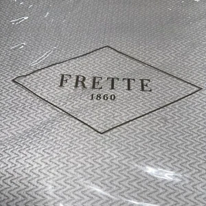 Frette Chevron Boutis KING Bedspread Coverlet Grey 106x106 - Picture 1 of 3