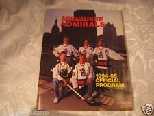 Milwaukee Admirals 1994 95 Official Program Hockey