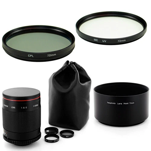 Albinar 500mm Mirror Lens for Pentax *ist D DS DL DS2 DL2 K200D K2000 K100 K110D - Image 1 of 1