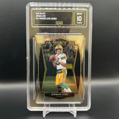 Panini Select 2020. Tarjeta de novato Jordan Love. Novato nivel Premier. Grado 10/10 Foto 1 de 4