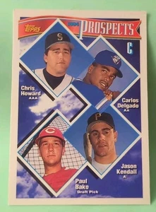 1994 Topps 1994 Prospects Howard/Delgado/Bako/Kendall RC #888 - Picture 1 of 2