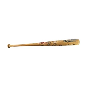 Jeter, Rivera, Pettitte, 2000 New York Yankees Team signierter Schläger (all American LOA - Bild 1 von 11