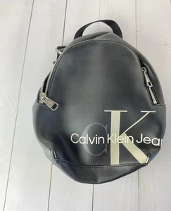 Calvin Klein Jeans Mono Sculptured Micro MINI Backpack Zip Up Black - Picture 1 of 15