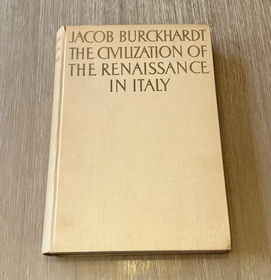 Civilization of Renaissance in Italy by Jacob Burckhardt 1944 HC/Austria Print - Image 1 of 4