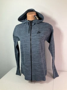 Nike Pulloverjacke blau/schwarz mit Hoodie. Größe S. Orig. 250 $. #835641. NEU. - Bild 1 von 12