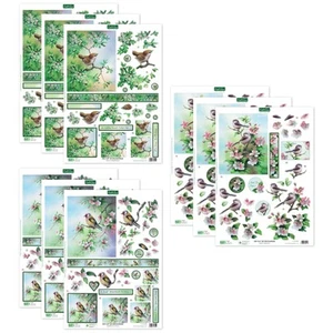 Designs Birds & Spring Blossoms 3D Die-Cut Decoupage Sheets for Card Making. ... - Picture 1 of 9