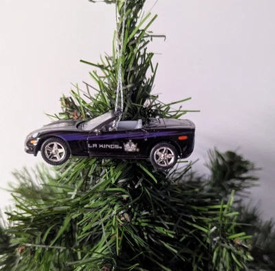 2006 NHL Custom Christmas Ornament Chevy Corvette LA Kings  1:64 Scale - Image 1 of 4