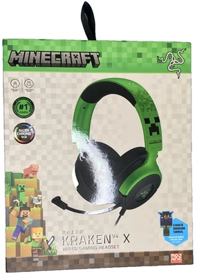Razer Kraken V4 X Minecraft Edition - USB, PS5 & Switch Compatible - Image 1 of 4
