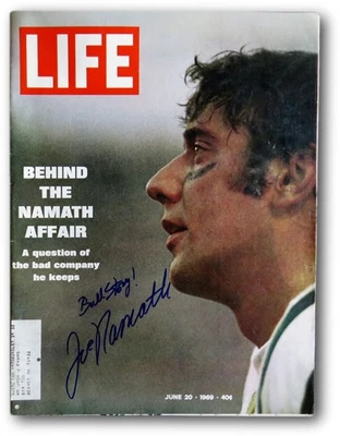 Joe Namath Signed Autographed LIFE Magazine 9/20/69 "Bull Story!" JSA V68018 - Image 1 of 4