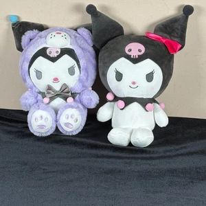 Sanrio Dark Devil Kuromi Bear Plush Mascot Doll  8" Toy Lot 2 - Picture 1 of 3