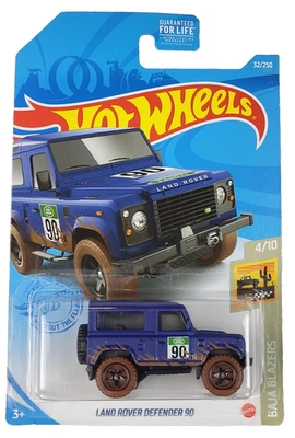 Baja Blazers 2021 Hot Wheels 4/10 • Land Rover Defender 90 • SUV azul mate 4x4 Foto 1 de 2