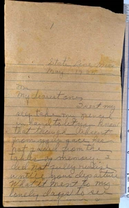 Antiker Liebesbrief 1923 Liebesbrief Süßester Liebesbrief, den Sie jemals lesen & besitzen werden - Bild 1 von 4