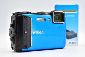 ⏯️[Eccellente+5] Nikon COOLPIX AW130 fotocamera digitale compatta BLU dal Giappone - Foto 1 di 14