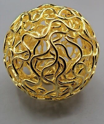 24mm Drahtperle Wickelperle Drahtkugel vergoldet 1-30 Stück SB 944 - Bild 1 von 3