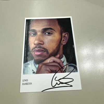 Mercedes Hamilton Bottas autographed driver's card collection talent goods f24 - Image 1 of 4