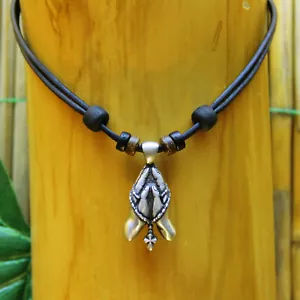 Leather Necklace Surfer Necklace Women Necklace Mens Necklace Surf Jewelery - Picture 1 of 6