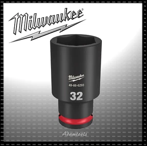 new - 49-66-6293 Milwaukee 1/2" Drive Deep Impact Socket size: 32mm - Picture 1 of 1