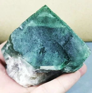 NATURAL High Unique Larger Particles transparency Green FLUORITE Specimen - Picture 1 of 12