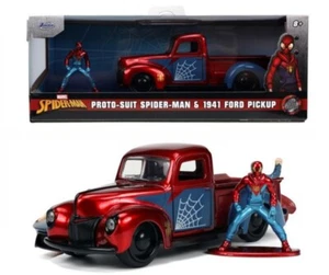 Jada Toys FORD PICK UP 1941 MARVEL SPIDER MAN RED/BLUE 1:32 - Foto 1 di 1