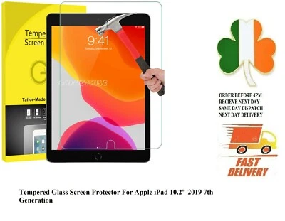 TEMPERED GLASS SCREEN PROTECTOR New APPLE IPAD 10.2" 2021/20 7th / 8th / 9th gen - Image 1 of 4