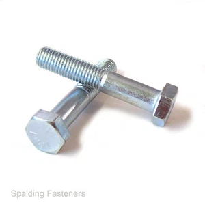 3/16" 1/4" 5/16" Zinc UNF High Tensile Grade 5 8.8 Hex Head Bolts & Full Thread - Picture 1 of 2