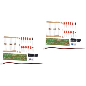  2pcs LED DIY Kits Soldering Practice Board LED Flash Light Electronics