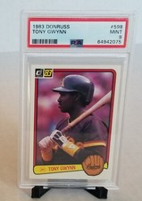 1983 Donruss #598 Tony Gwynn San Diego Padres RC Rookie HOF PSA 9 MINT