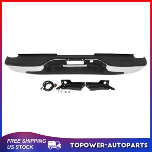 Rear Step Bumper Chrome For 1999-2007 Chevy Silverado GMC Sierra 2500HD 3500 - Picture 1 of 8