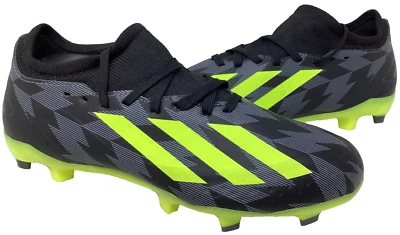Adidas Youth Boy's X Crazyfast.3 FG Lace Up Soccer Cleats Blk/Lime Size:5.5 138i - Image 1 of 4