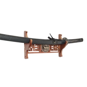 Wood Wall Mount Samurai Sword Katana Holder Stand Hanger Rack Kyrin OEM  1~4Tier - Picture 1 of 10