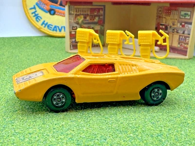 1973 Matchbox Superfast No.27 Lamborghini Countach Lesney Yellow #3, Red Window - Image 1 of 4