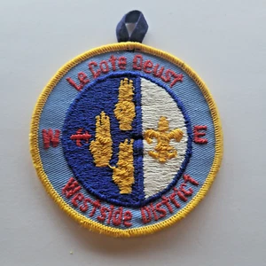 BSA Le Cote Deust Westside District Pfadfinder Aufnäher Louisiana Vintage - Bild 1 von 2