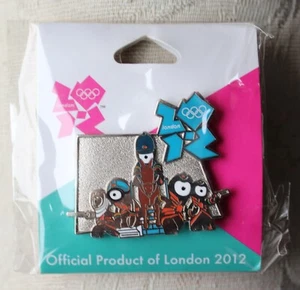 loc 1144 London  2012 Olympics  Authentic  Budge button pin NEW - Picture 1 of 2