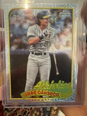 2024 Topps Series 2 - 1989 Topps Chrome Silver Pack Mojo #2T89C-46 Jose Canseco - Image 1 of 2