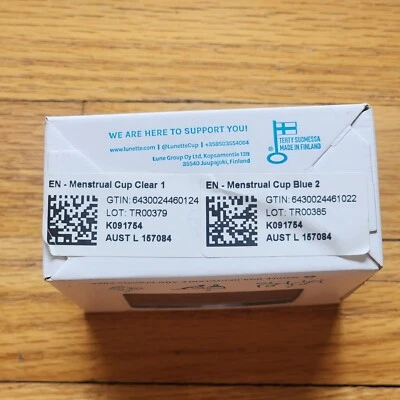 Copa Menstrual Lunette Modelo 2 AZUL para Flujo Pesado Foto 1 de 4