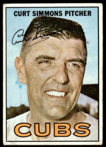 Curt Simmons 1967 Topps #39 Chicago Cubs - Imagen 1 de 2