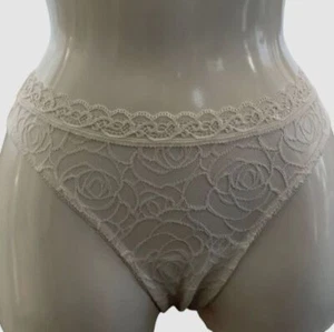 $70 Epure Lise Charmel Women White Dentelle Etoile Lace Thong Panties Size S - Picture 1 of 3